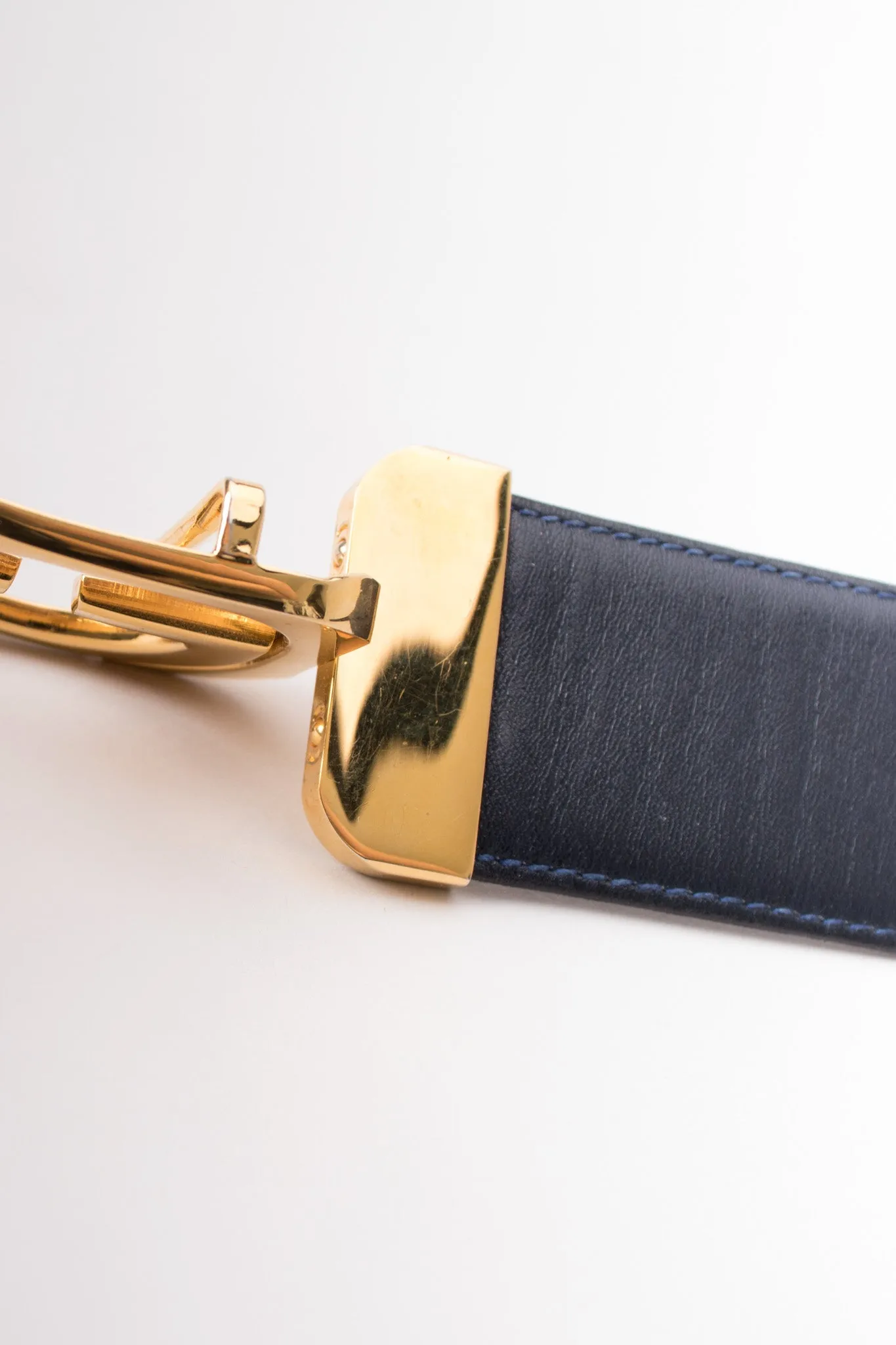 Interlocking GG Reversible Leather Belt