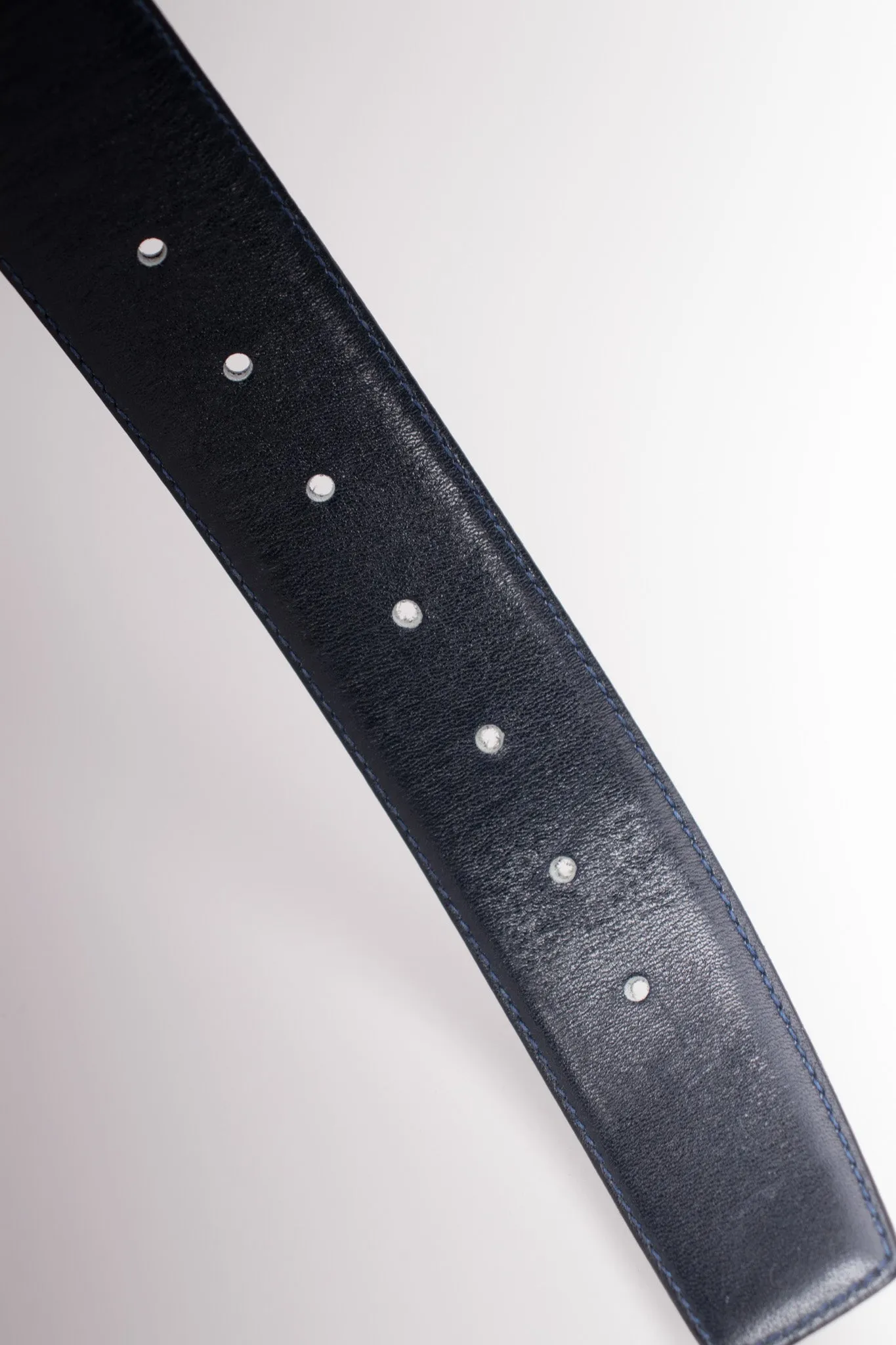 Interlocking GG Reversible Leather Belt