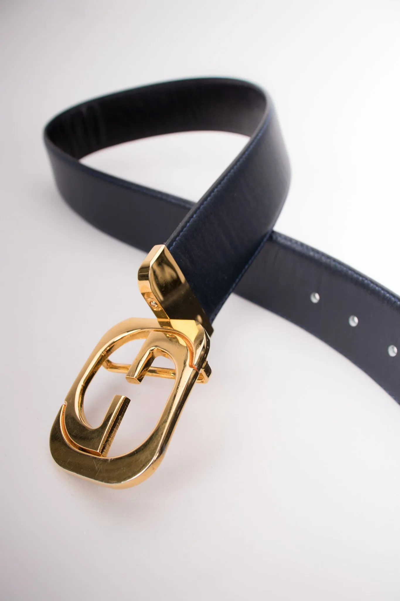Interlocking GG Reversible Leather Belt