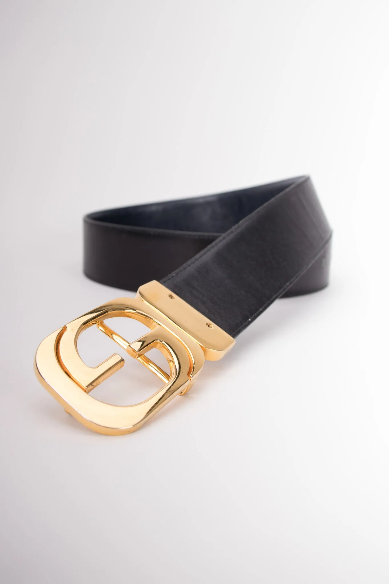 Interlocking GG Reversible Leather Belt