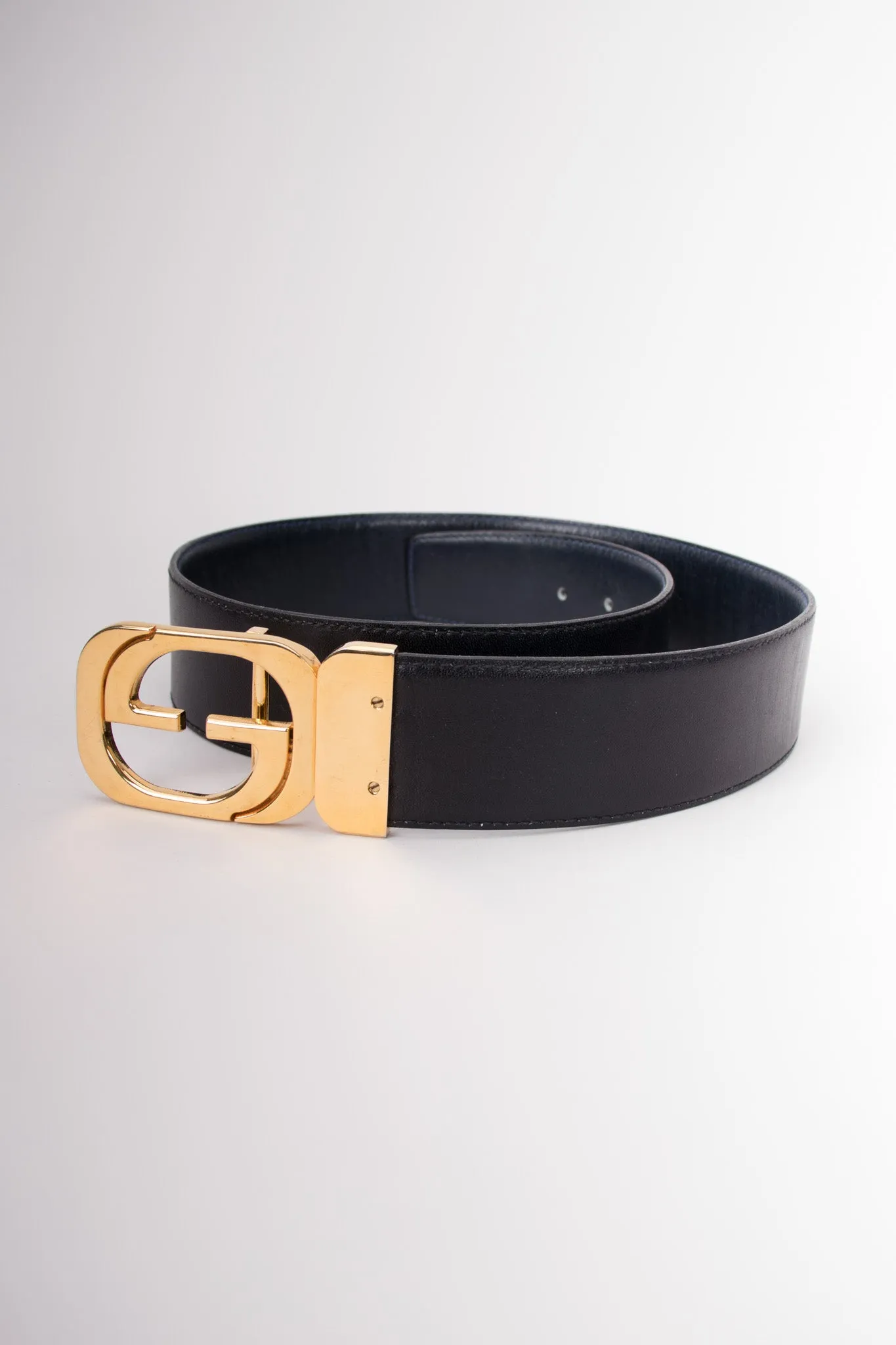Interlocking GG Reversible Leather Belt