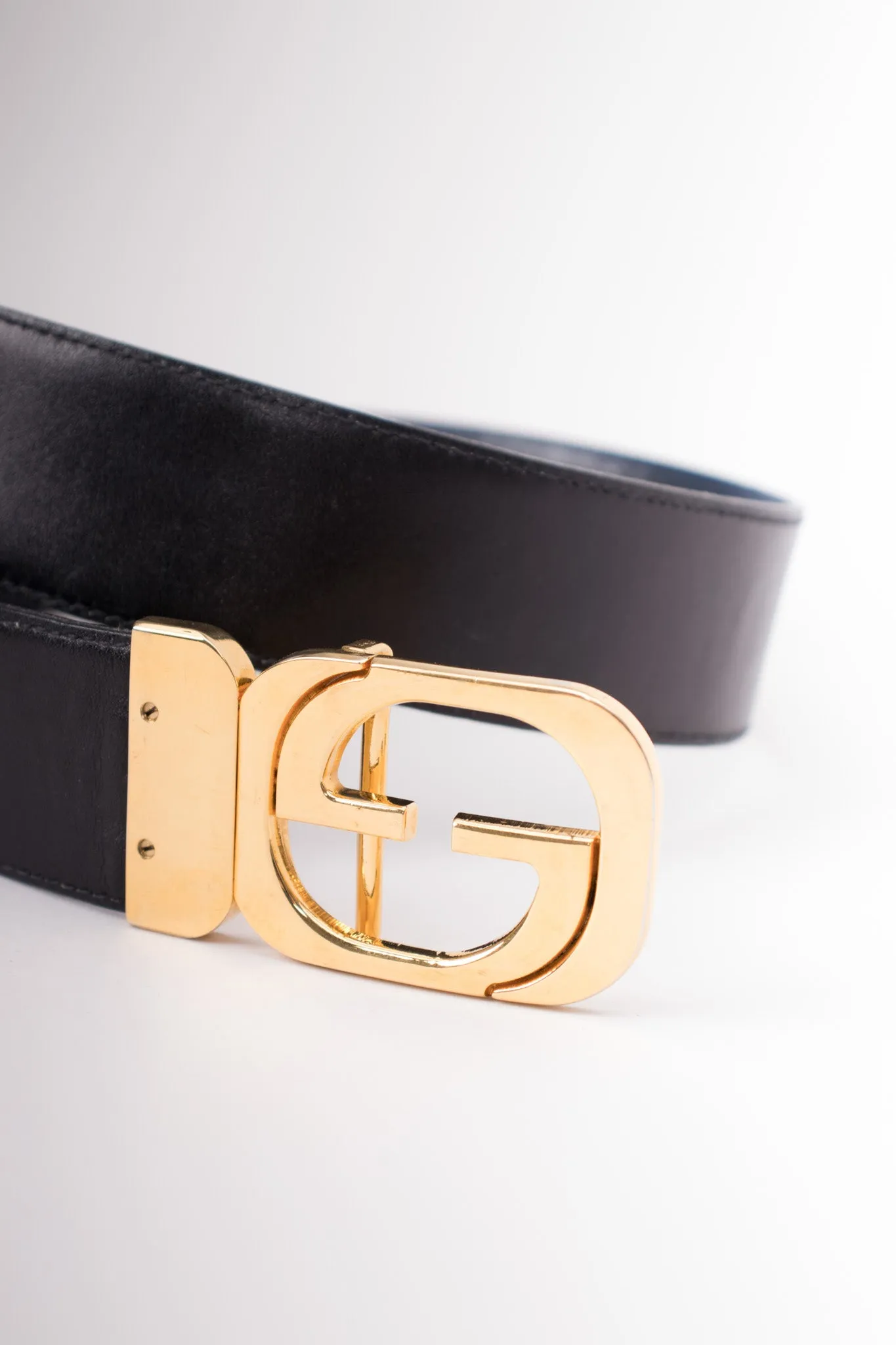 Interlocking GG Reversible Leather Belt
