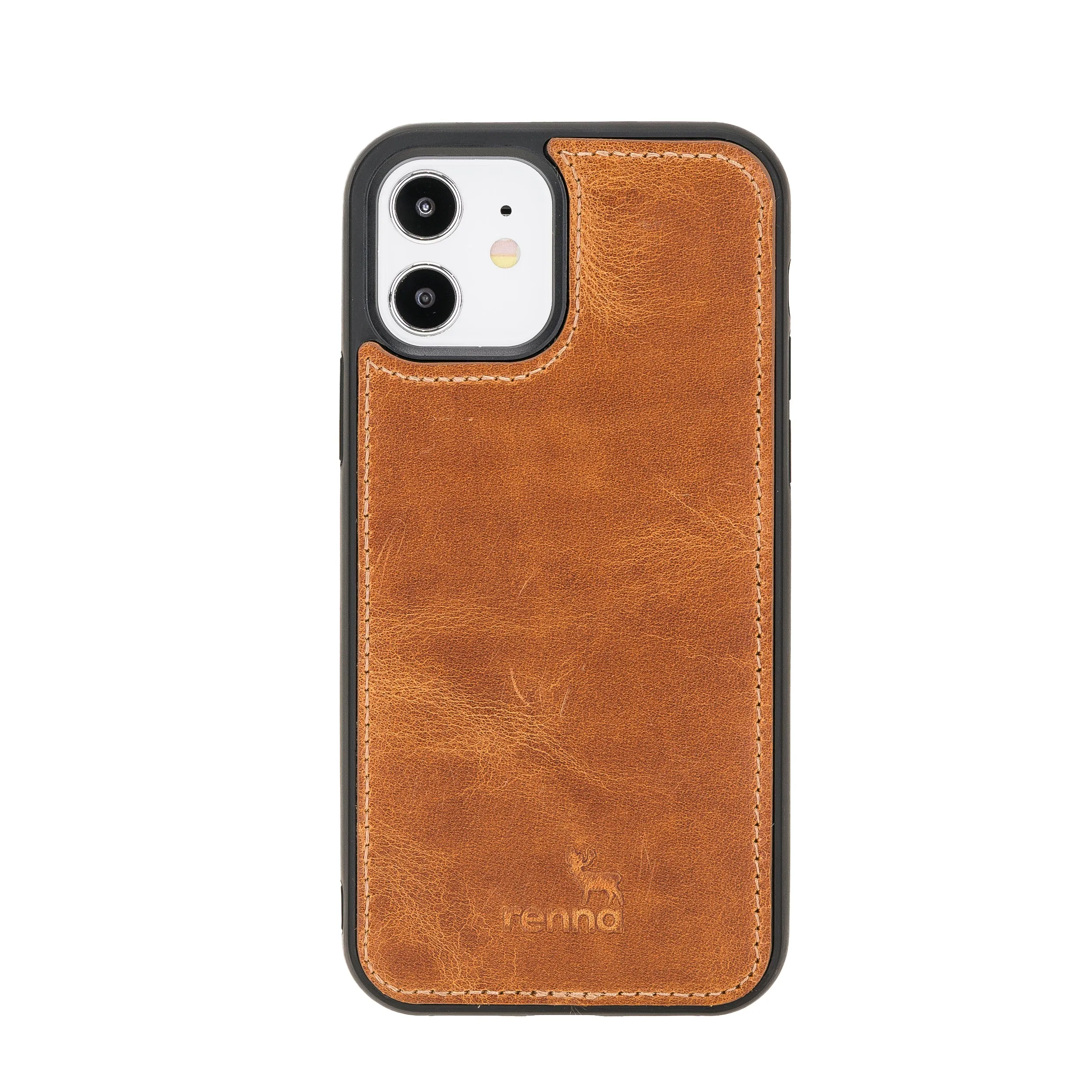 iPhone 12 (6.1") Case Genuine Leather case, handmade leather case Flex Cover