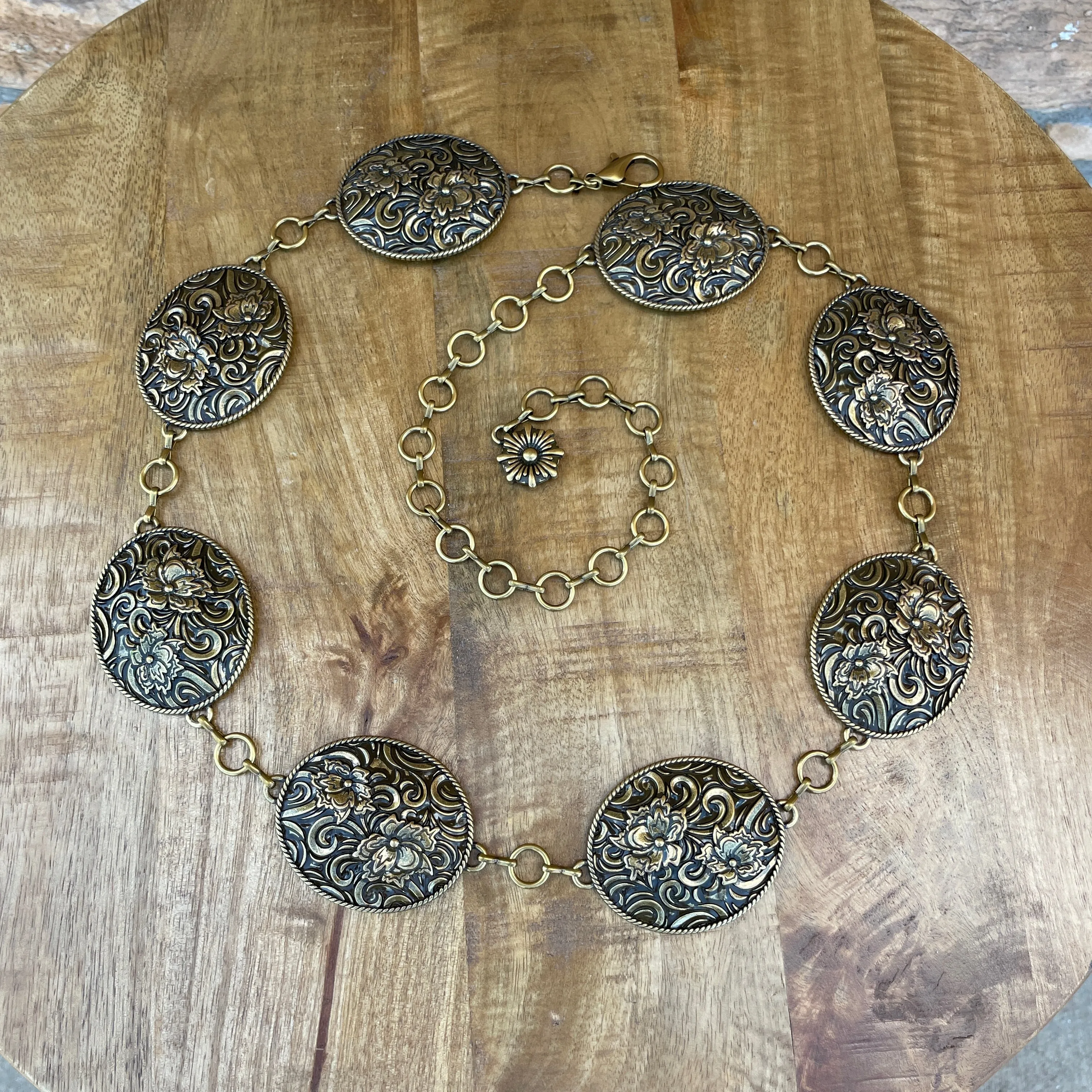 Ivonne Gold Concho Belt