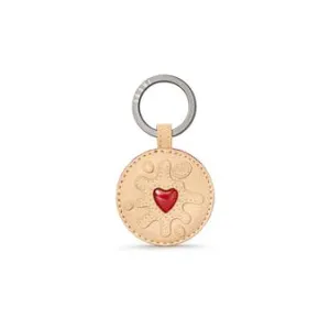 Jammie Dodger Leather Keyring
