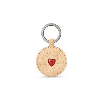 Jammie Dodger Leather Keyring