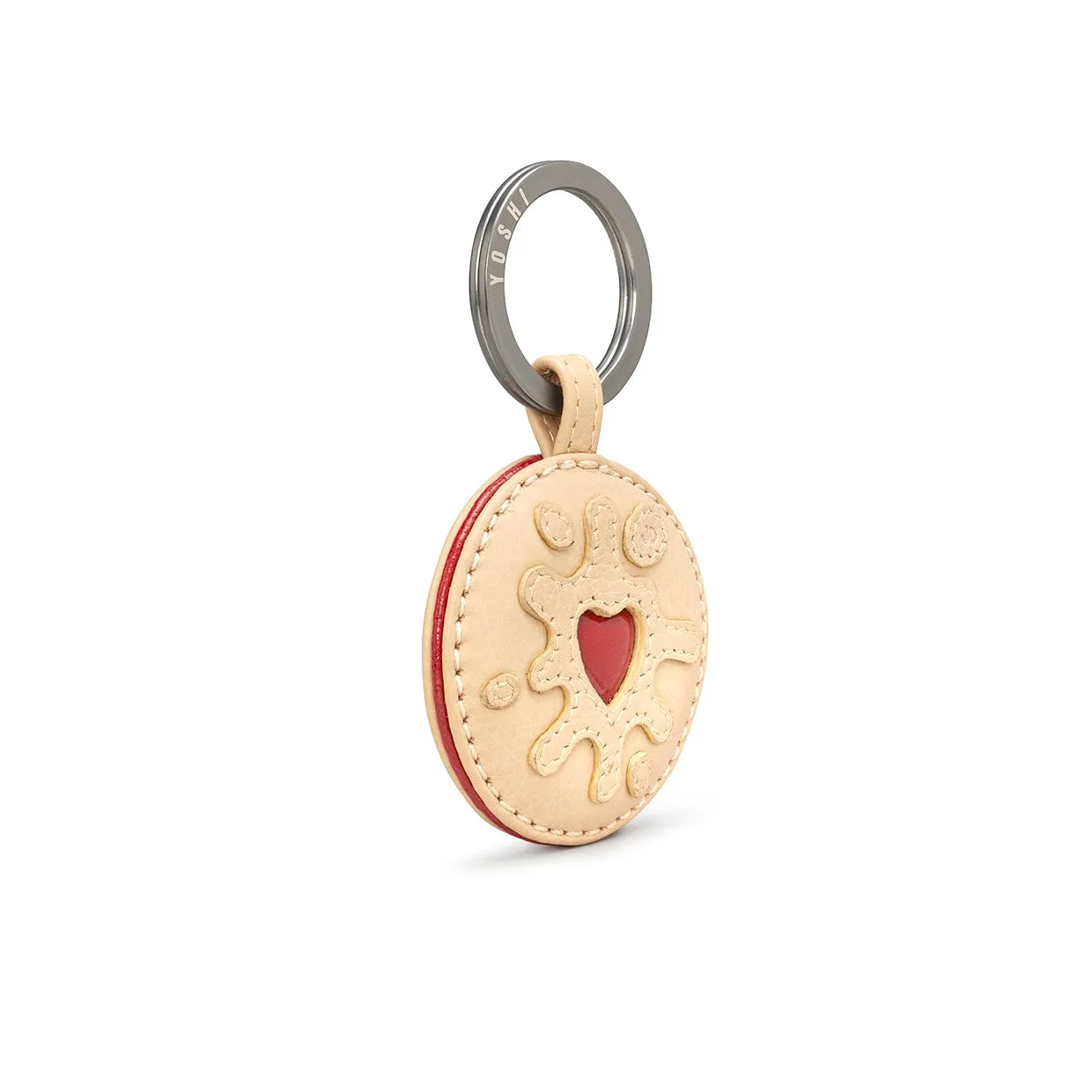 Jammie Dodger Leather Keyring