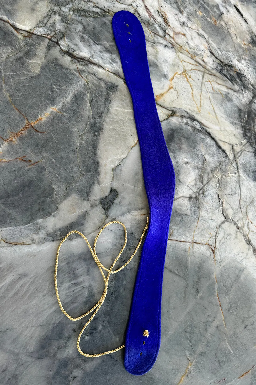 Jan Faulkner 1980s Blue Suede Mini Dress & Belt