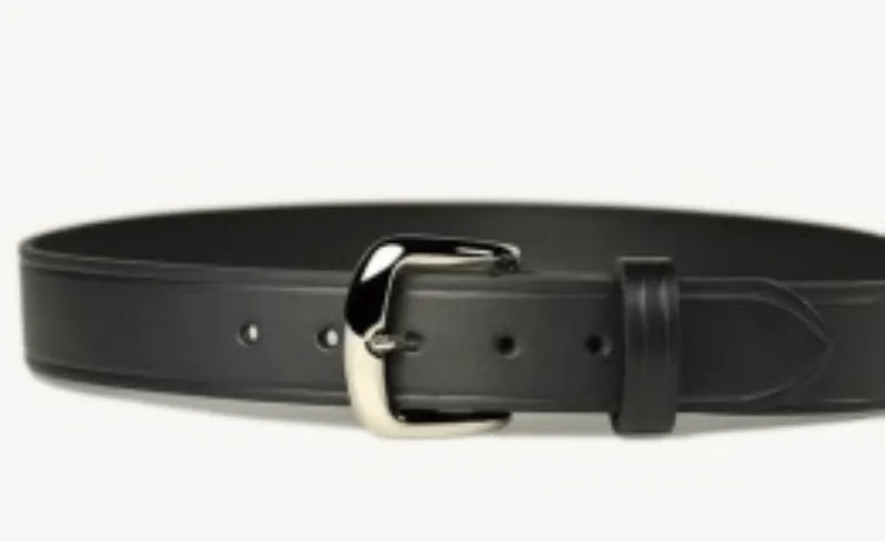 JCOE Mens Leather Belt Black 38MM (107Q)