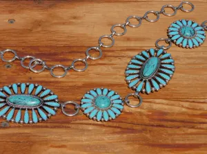Jenna Turquoise Concho Belt