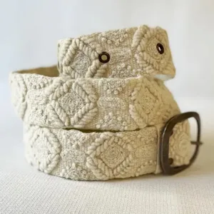 Jenny Krauss Wandering Clouds Embroidered Wool Belt