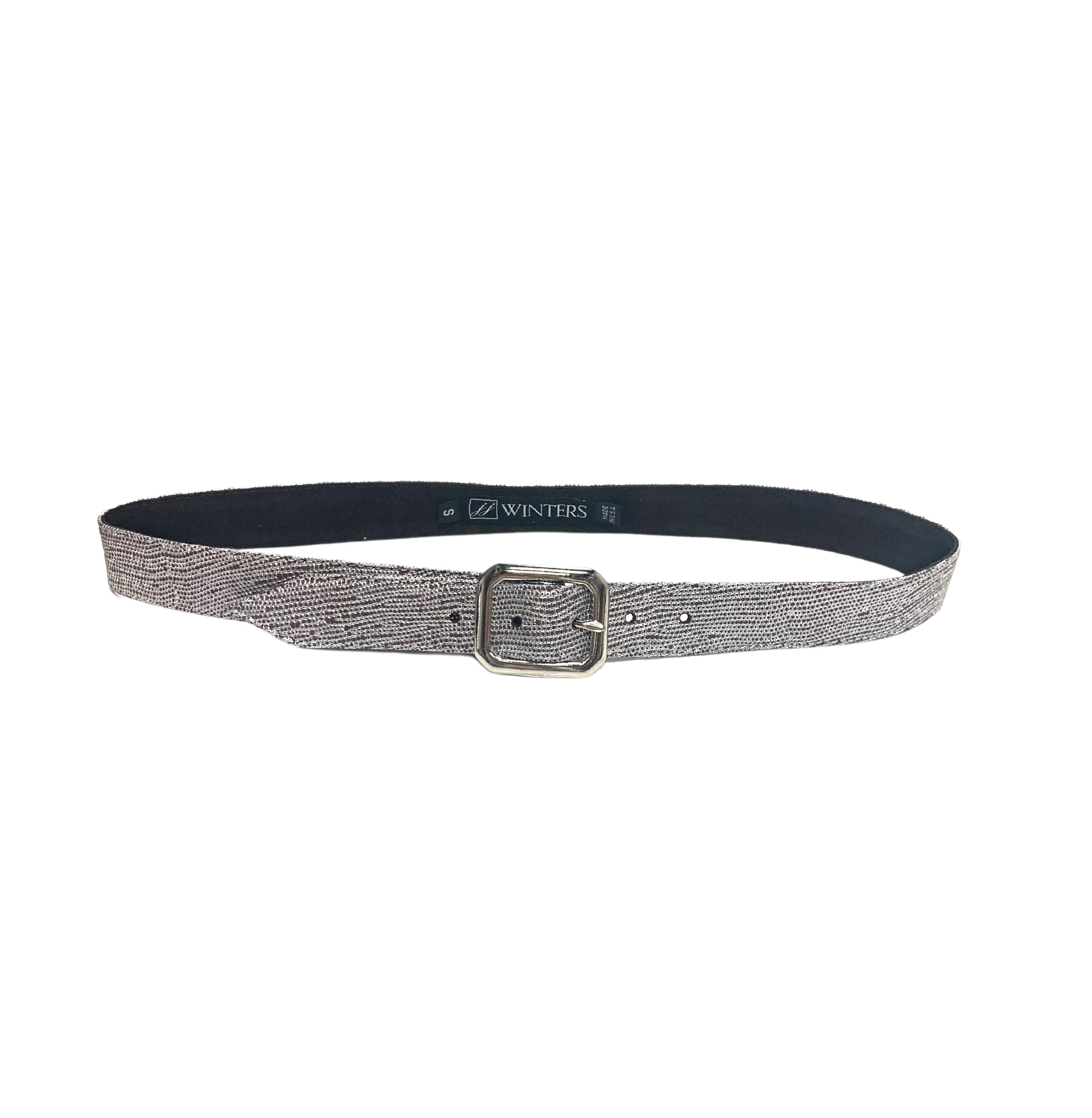 JJ Winters Belt - Mini Kylie Silver Lizard
