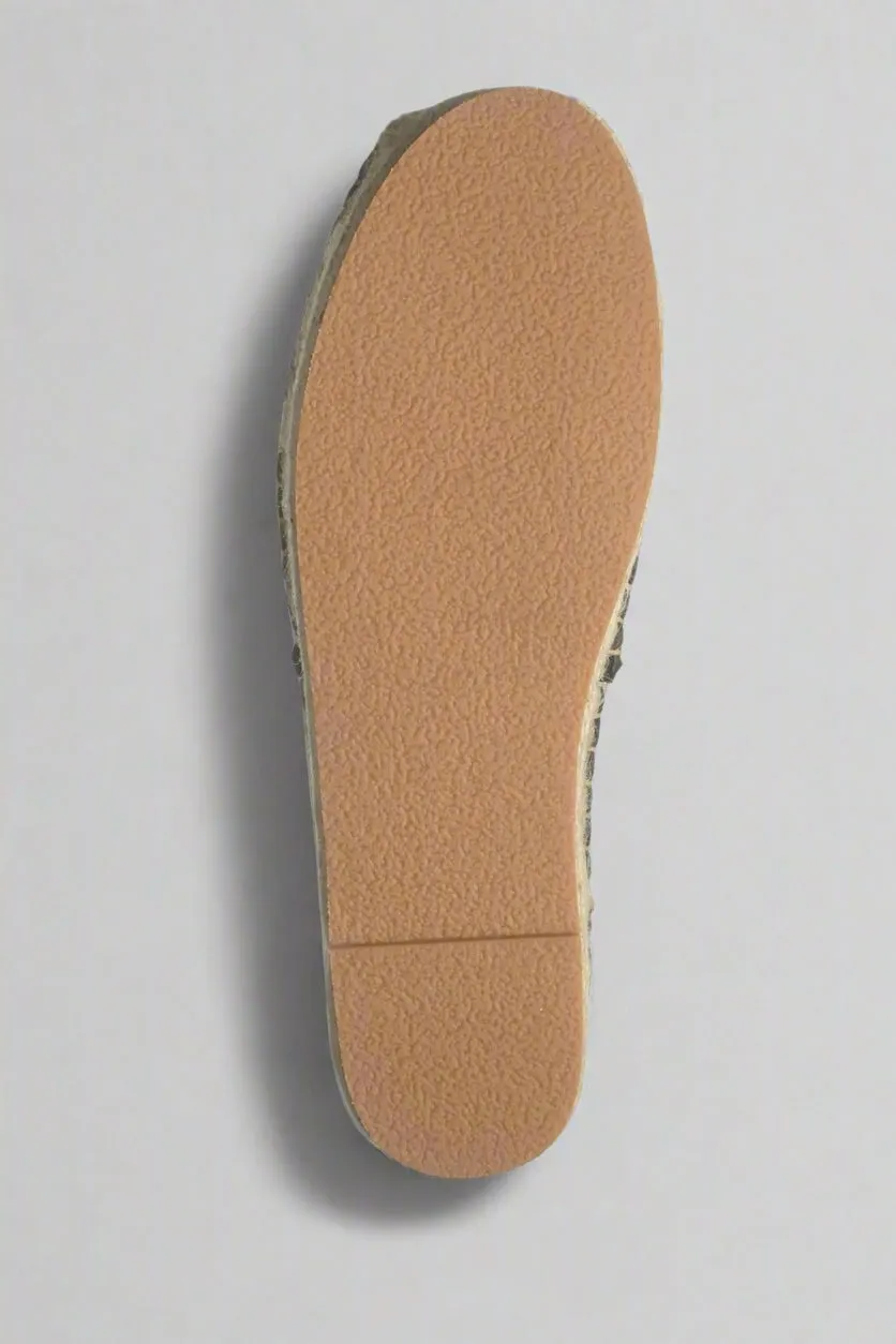 Johnny Was Black Embroidered Espadrille JWS0004