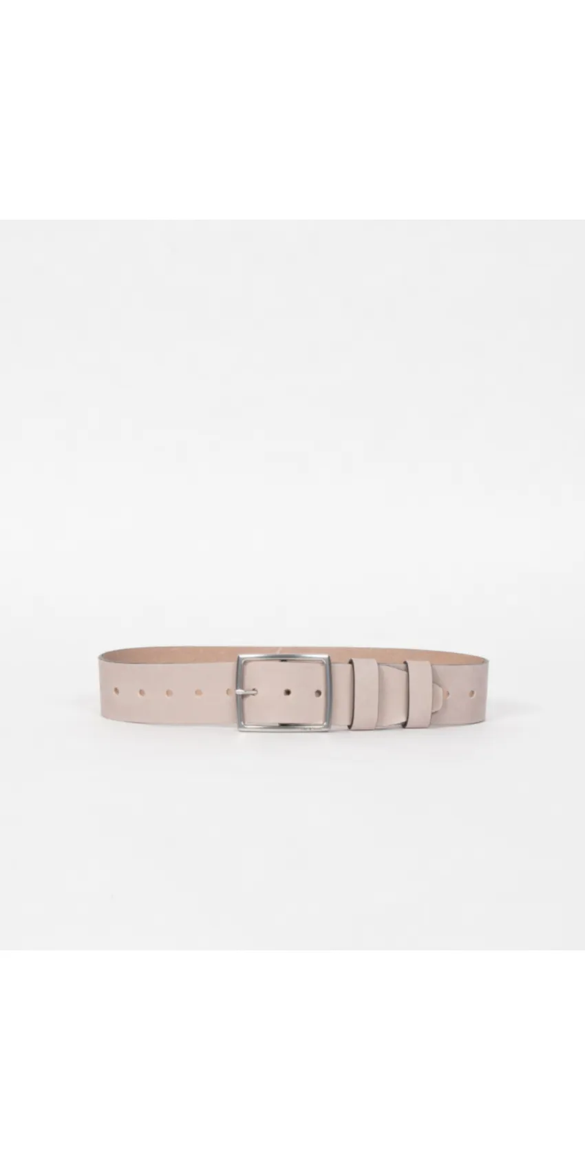 Jumbo Boyfriend Nubuck Belt - Pelican
