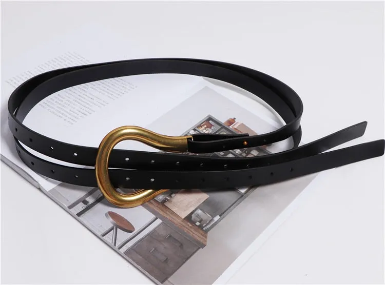 Jumbo U Shaped Leather Tassel Belts - 7 Colors
