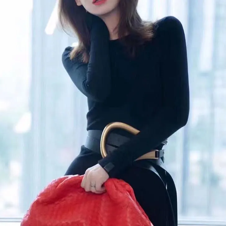 Jumbo U Shaped Leather Tassel Belts - 7 Colors
