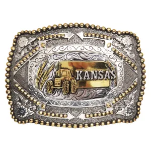 Kansas — Beaded Arrow Buckle