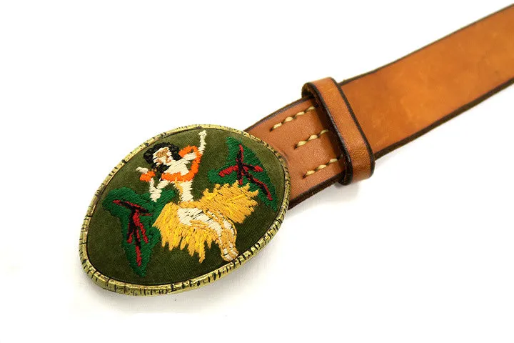 Kapital x EF Leather/Brass Hula Girl Belt