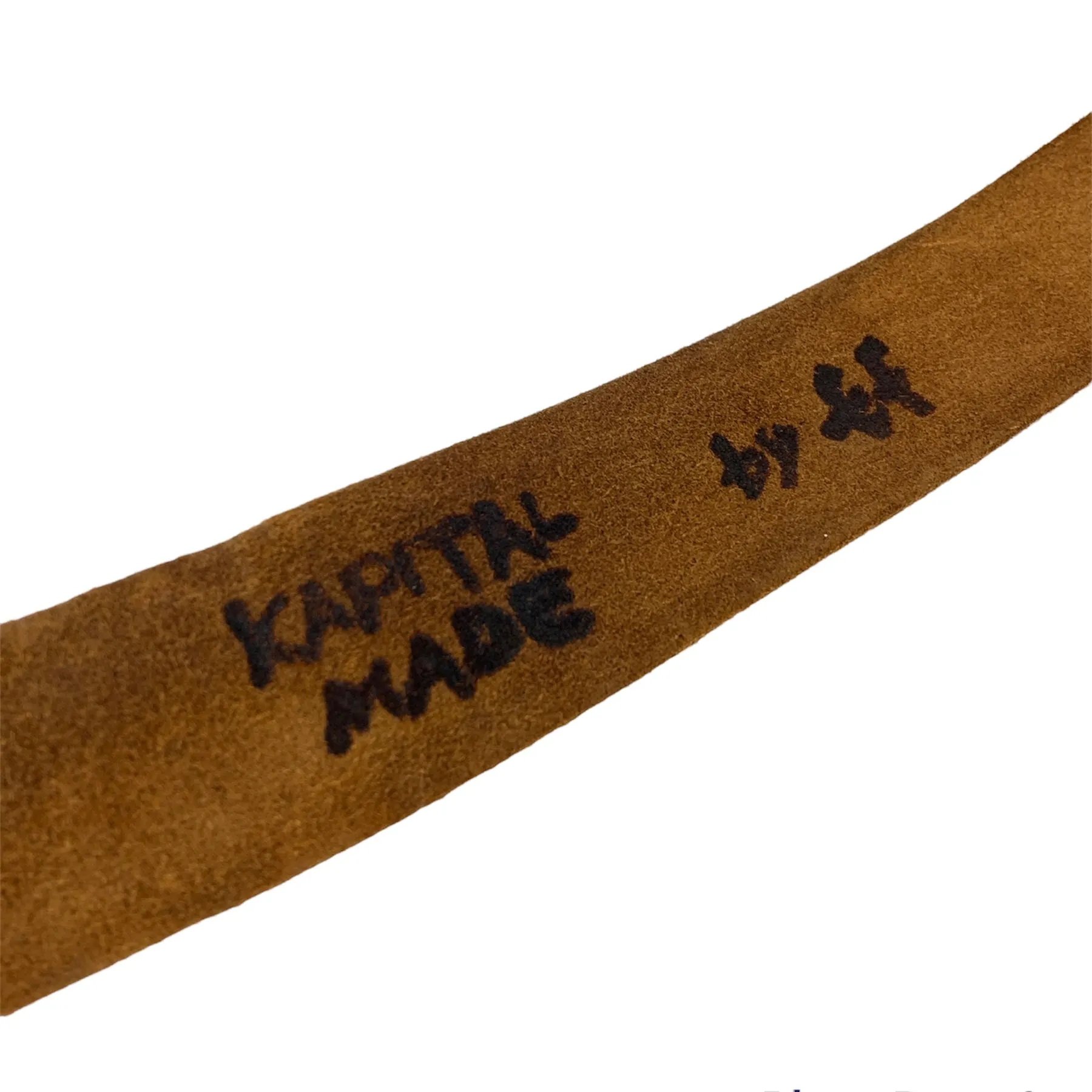Kapital x EF Painted Leather Brass Surfer Belt