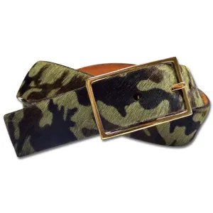 Kevin's Ladies Camo & Orange Suede Belt