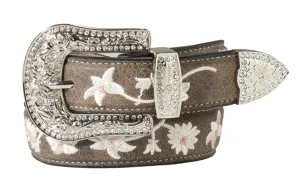 Kid’s Angel Ranch Floral Embroidered Western Belt
