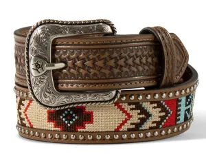Kid’s Ariat Embroidered Inlay Round Concho Western Belt