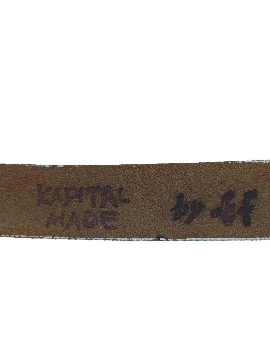 [L] Kapital x EF Hand Embroidered Painted Leather Belt