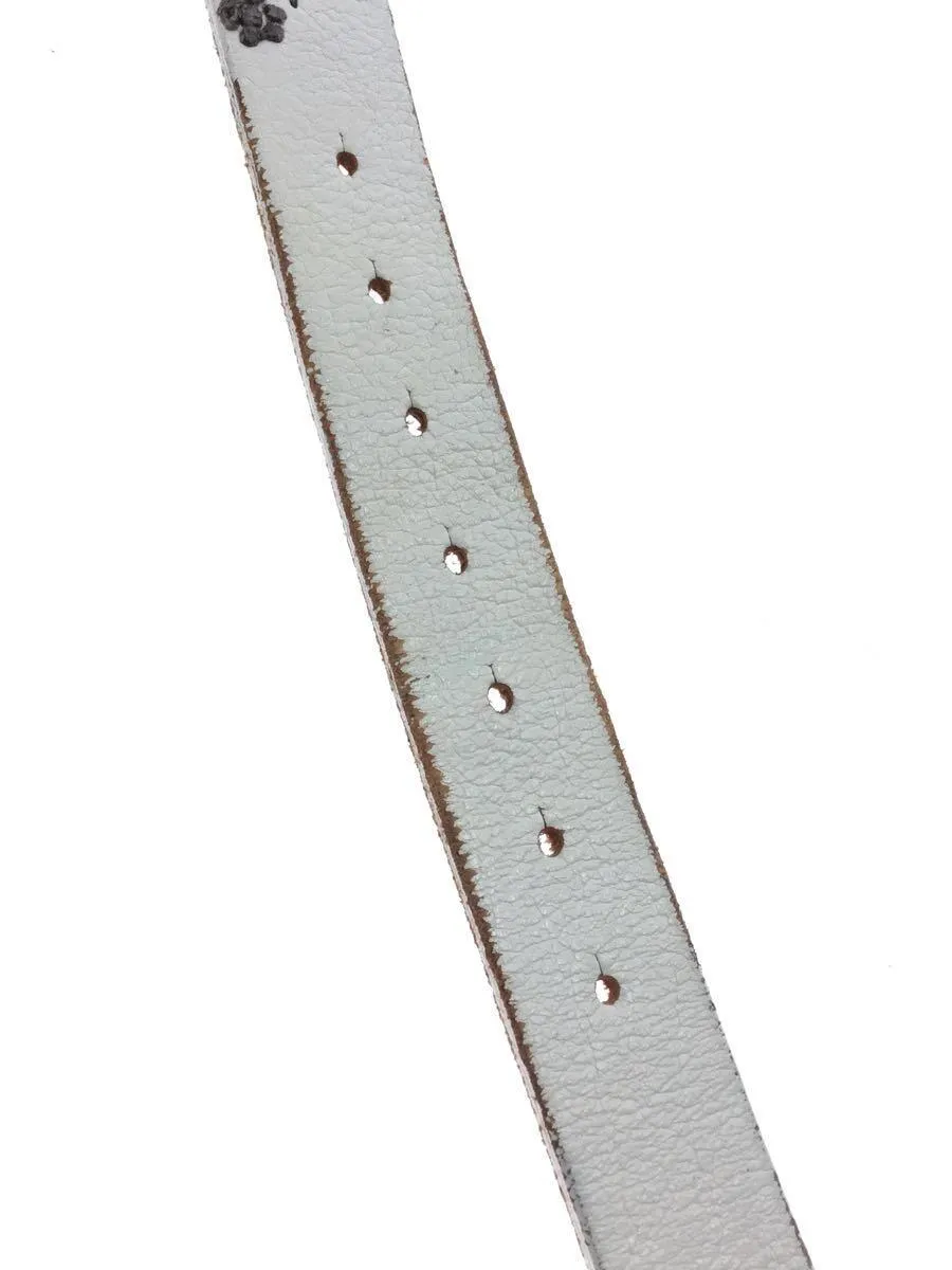 [L] Kapital x EF Hand Embroidered Painted Leather Belt