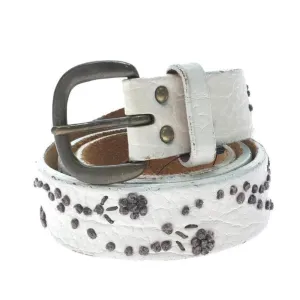 [L] Kapital x EF Hand Embroidered Painted Leather Belt