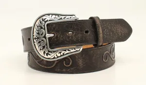 LADIES CONCHO & SCROLL BELT
