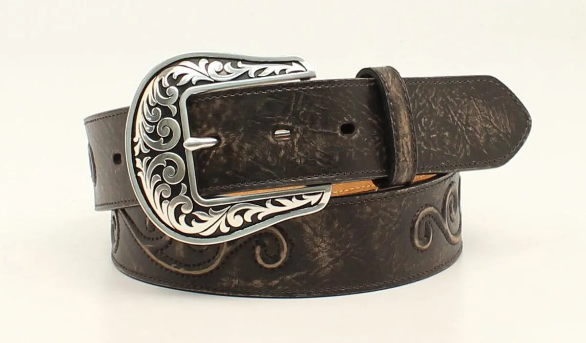 LADIES CONCHO & SCROLL BELT