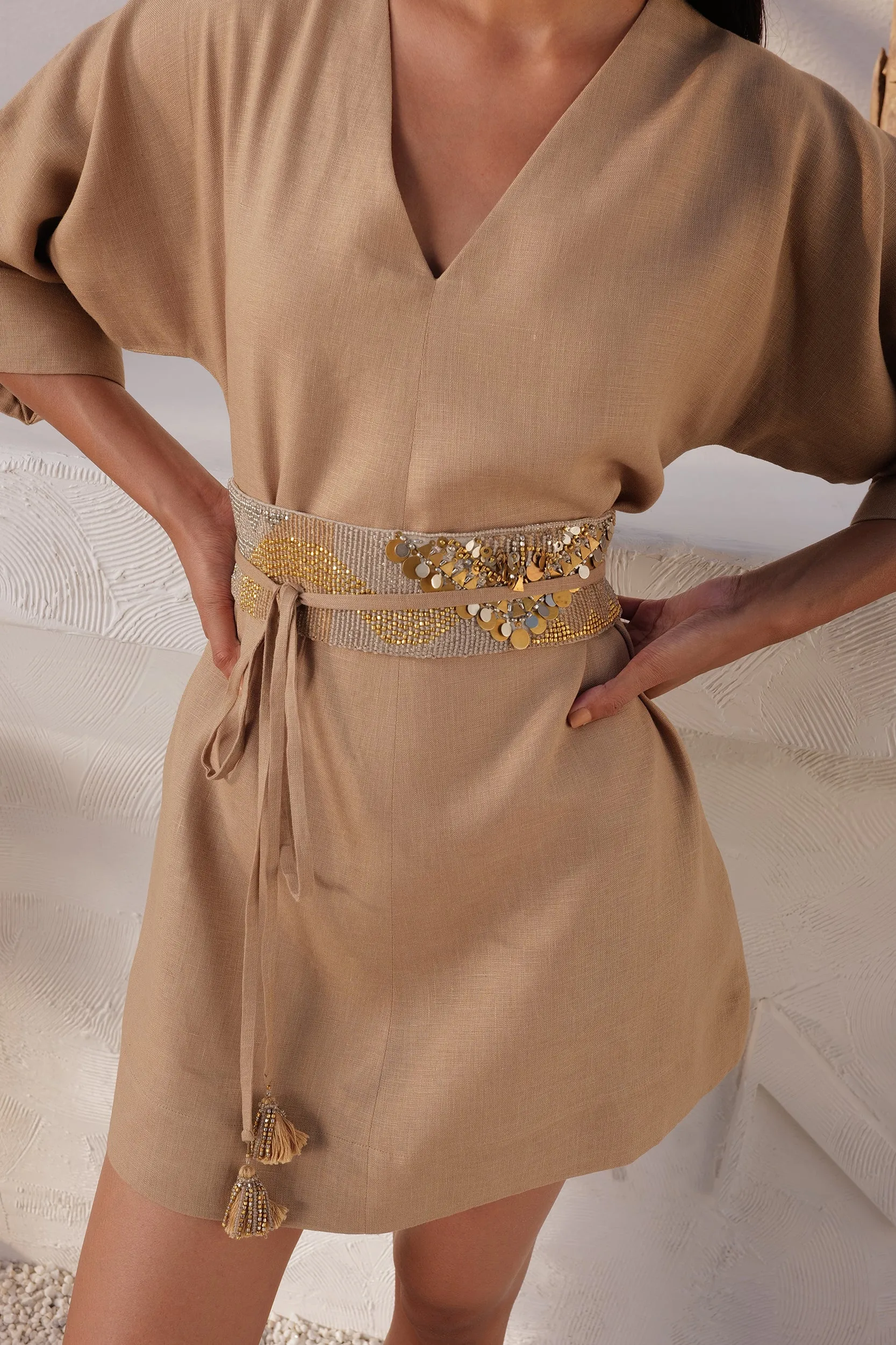 Laos Belt (Sand/ Natural/Gold)