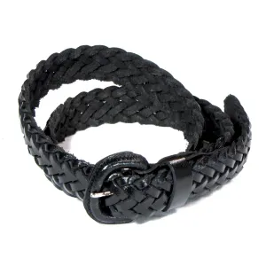 LB100S-B  1" Laced Children's Belt- Black