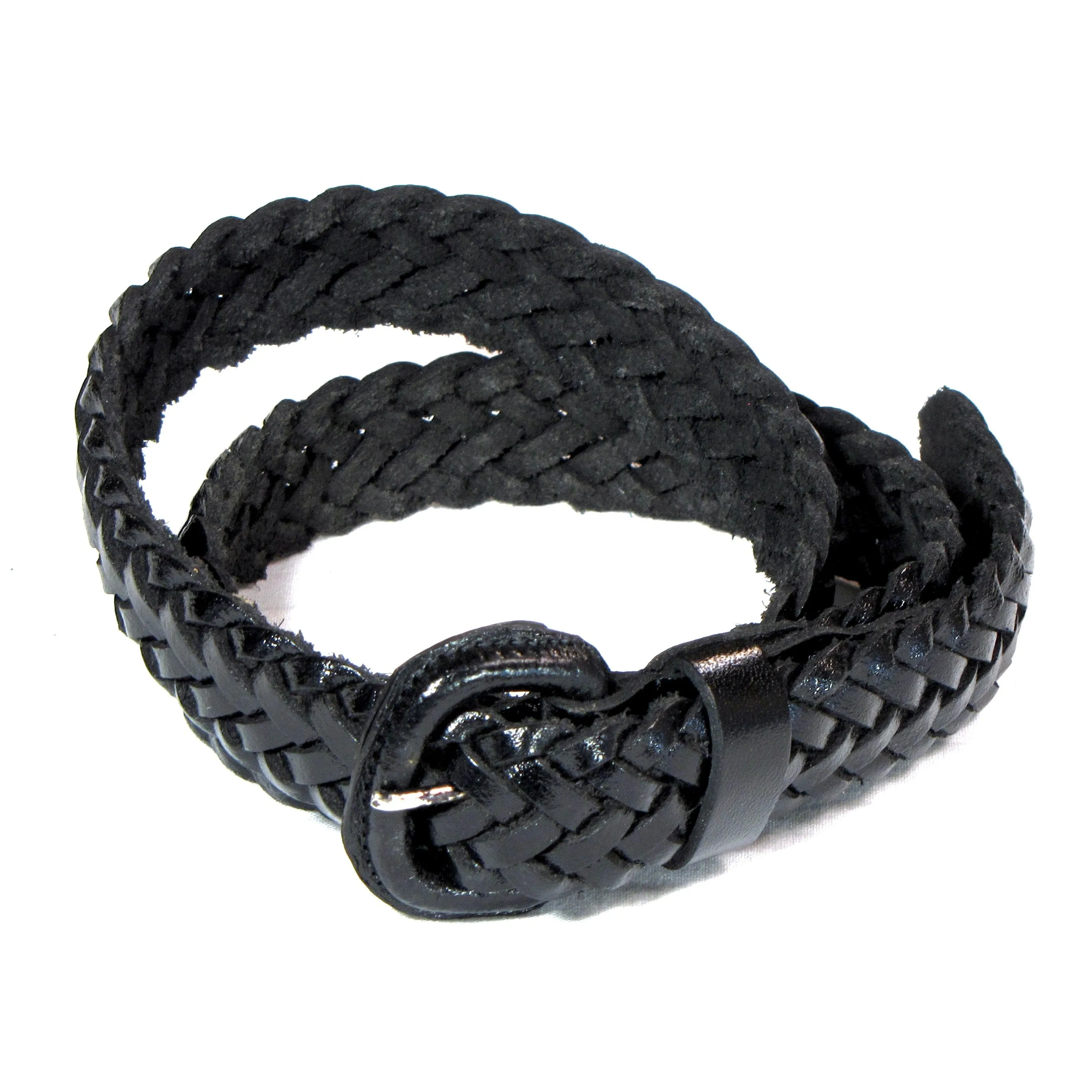 LB100S-B  1" Laced Children's Belt- Black