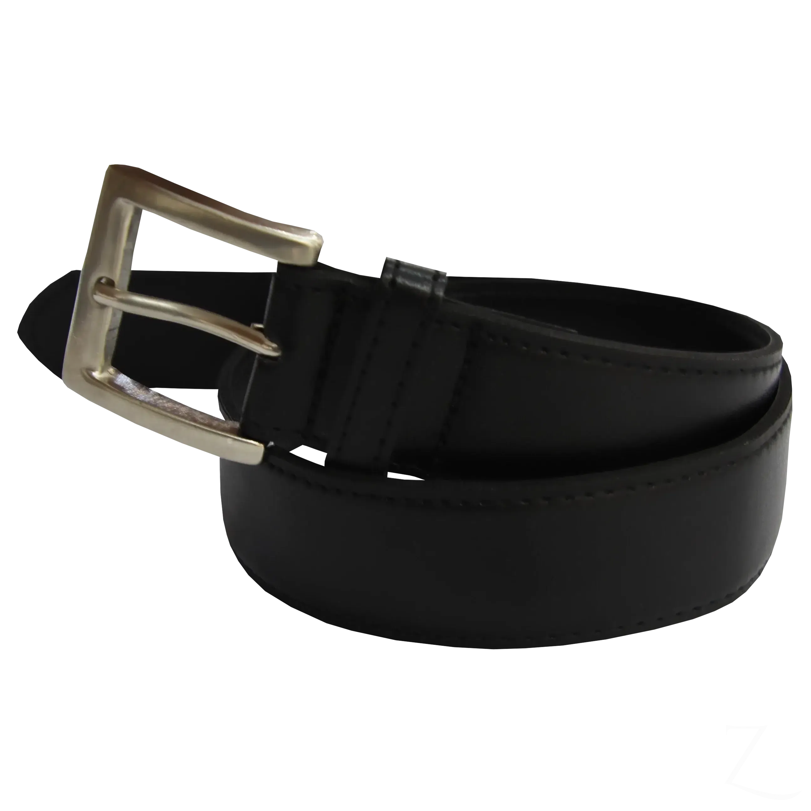Leather Belt - Black - Genuine Leather