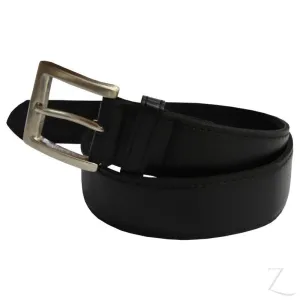 Leather Belt - Black - Genuine Leather