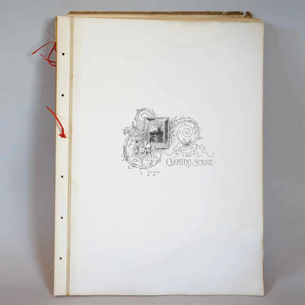 Leather Bound Book: The Closing Scene by Thomas Buchanan Read