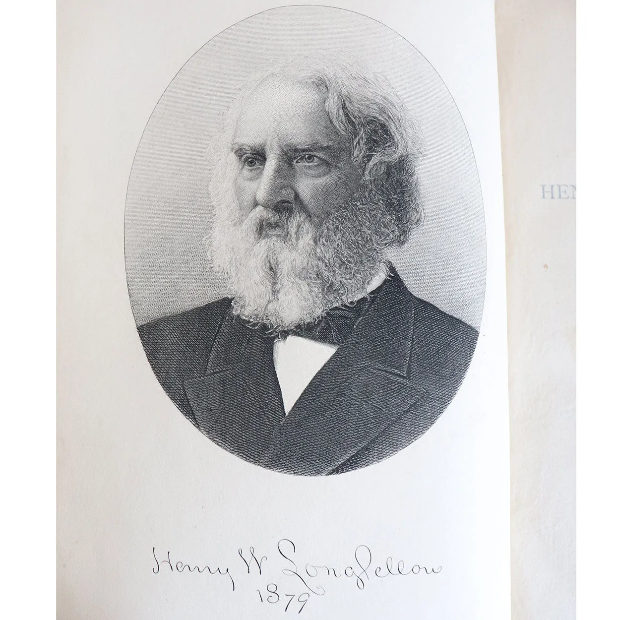 Leather Bound Book: The Complete Poetical Works of Henry Wadsworth Longfellow