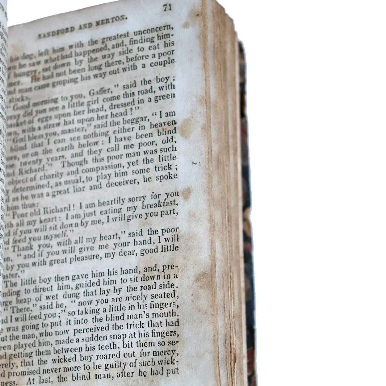Leather Bound Children's Book: History of Sandford and Merton by Thomas Day