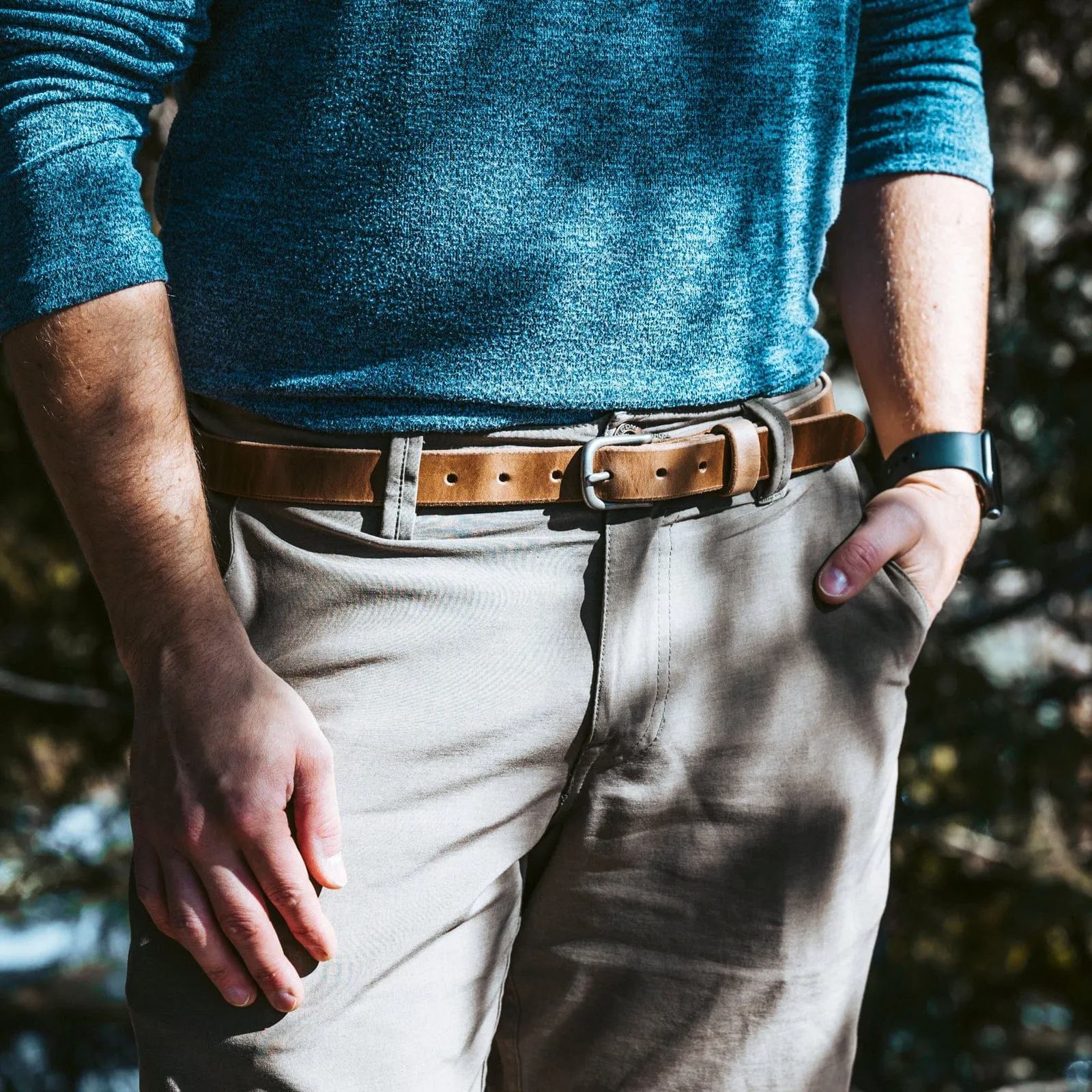 Leather Dress Belt - 1"