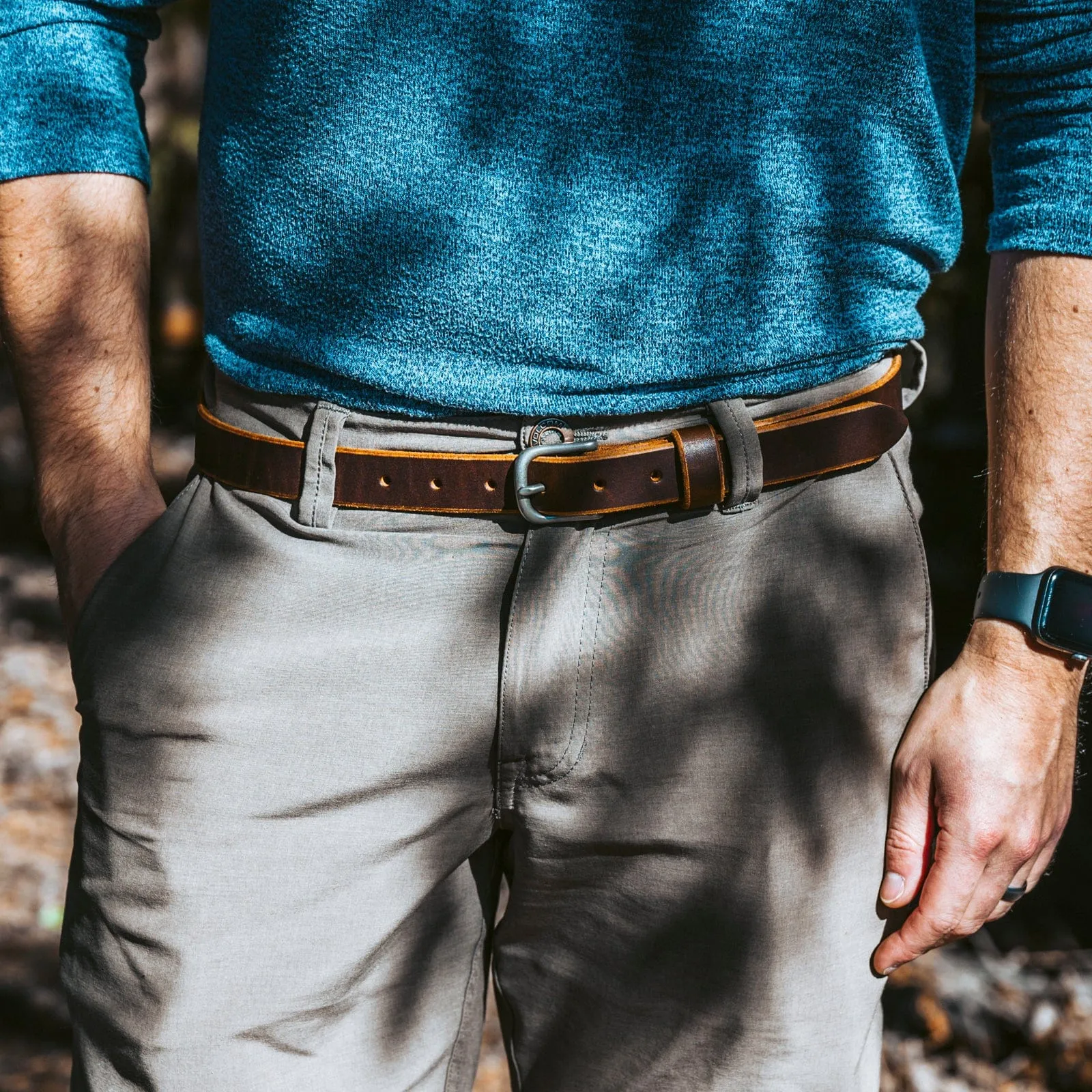 Leather Dress Belt - 1"