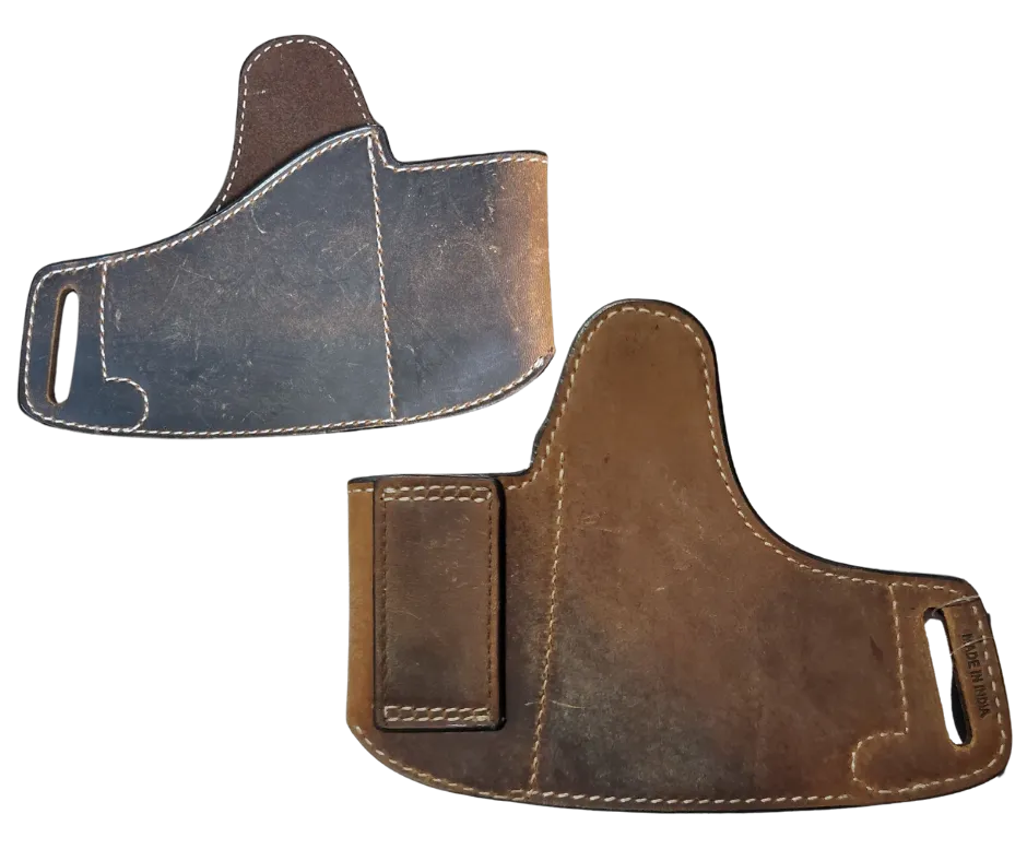 Leather Holster with Magazine