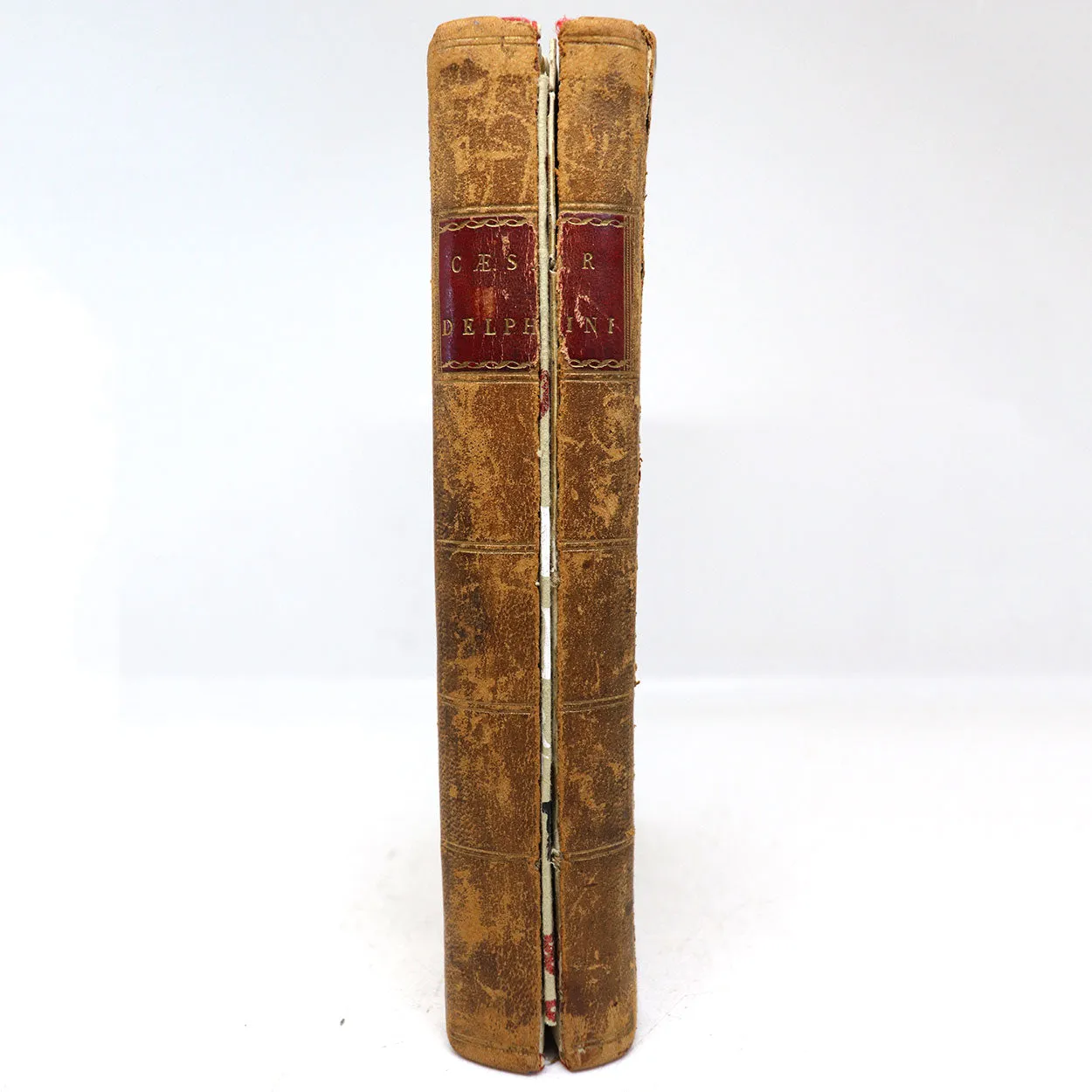 Leather Latin Book: Commentariorum de Bello Gallico by Julius Caesar