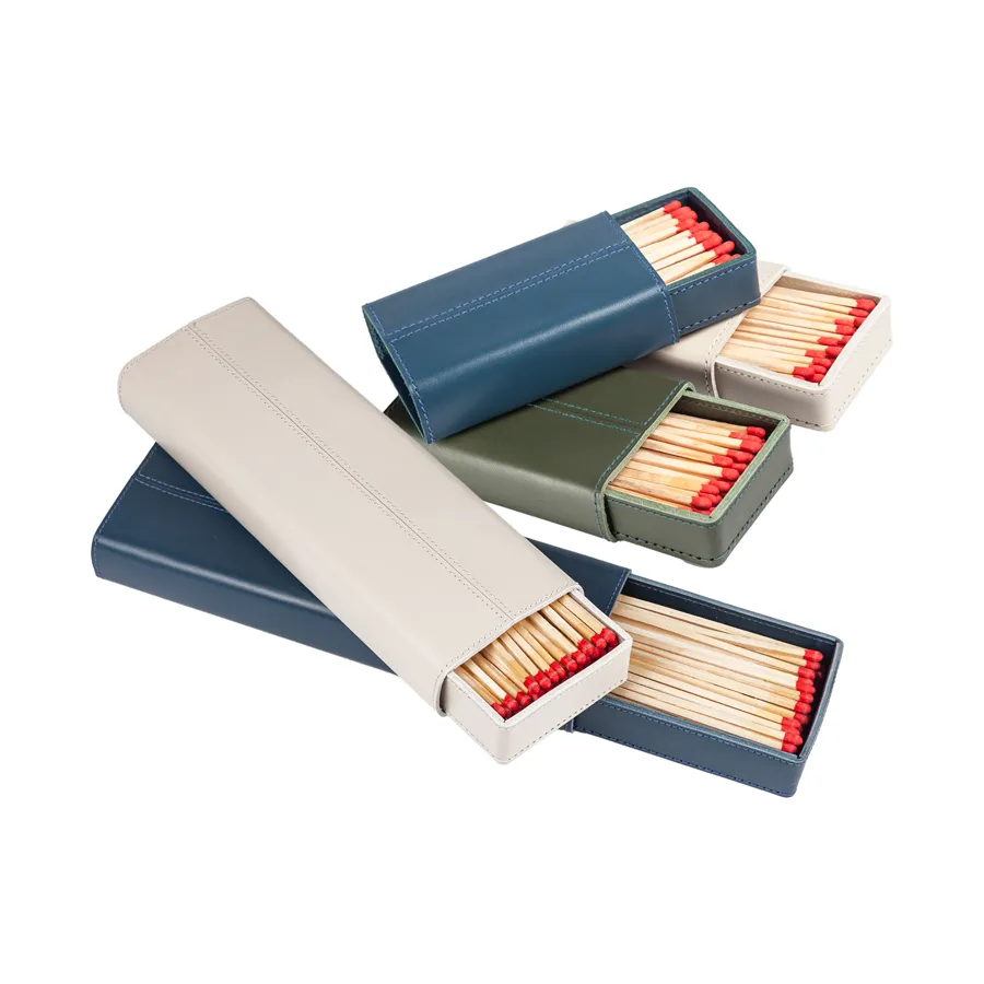 Leather Match Holder by Giobagnara