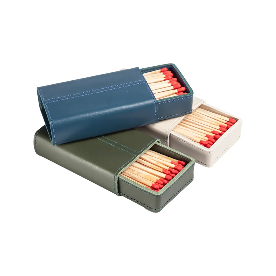 Leather Match Holder by Giobagnara