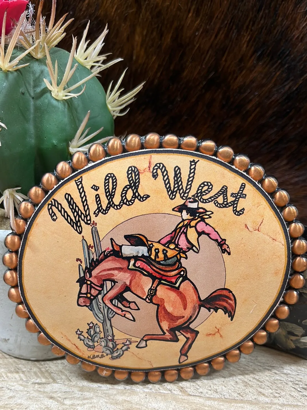 Leather Novelty Belt Buckles