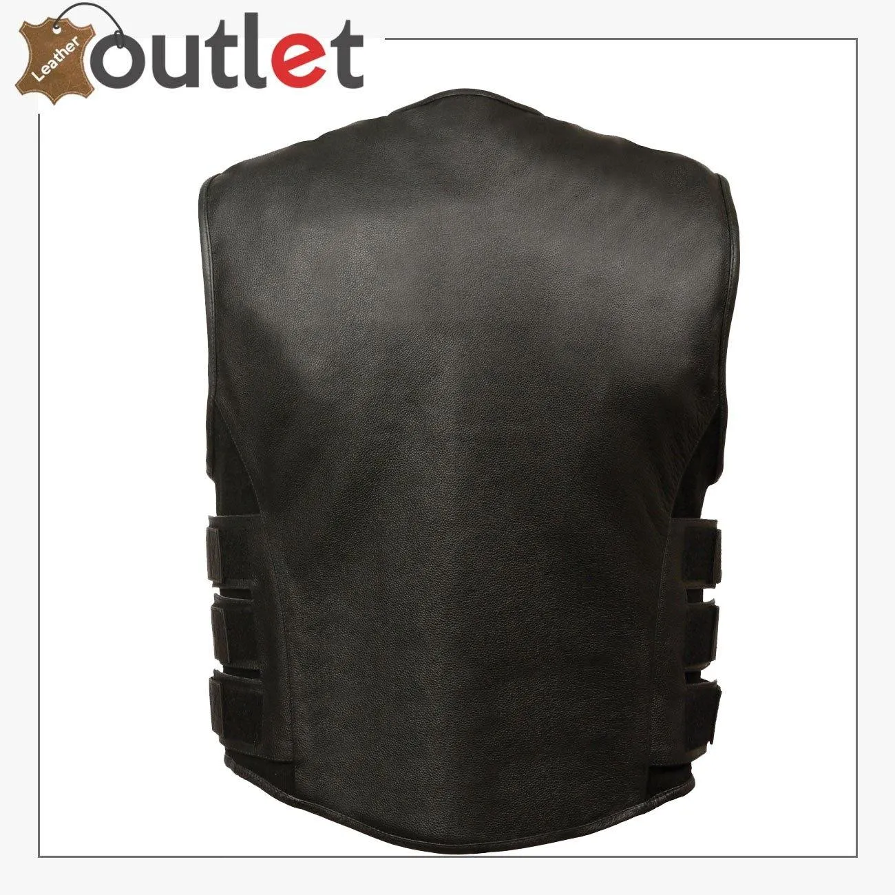 Leather Vest With Adjustable Waist Leather Belts