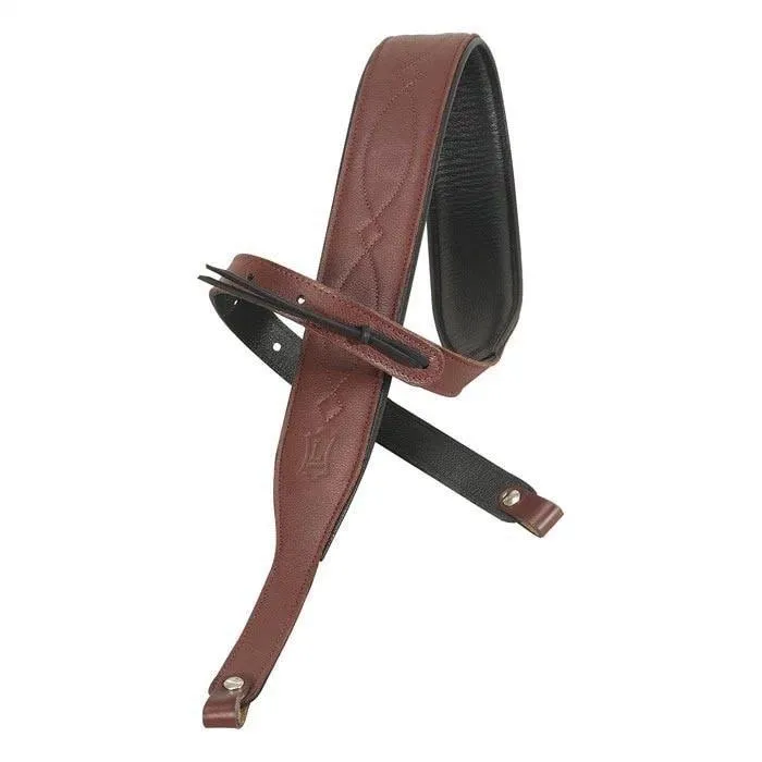 Levy's Padded Garmet Leather Banjo Strap (PMB2DX)