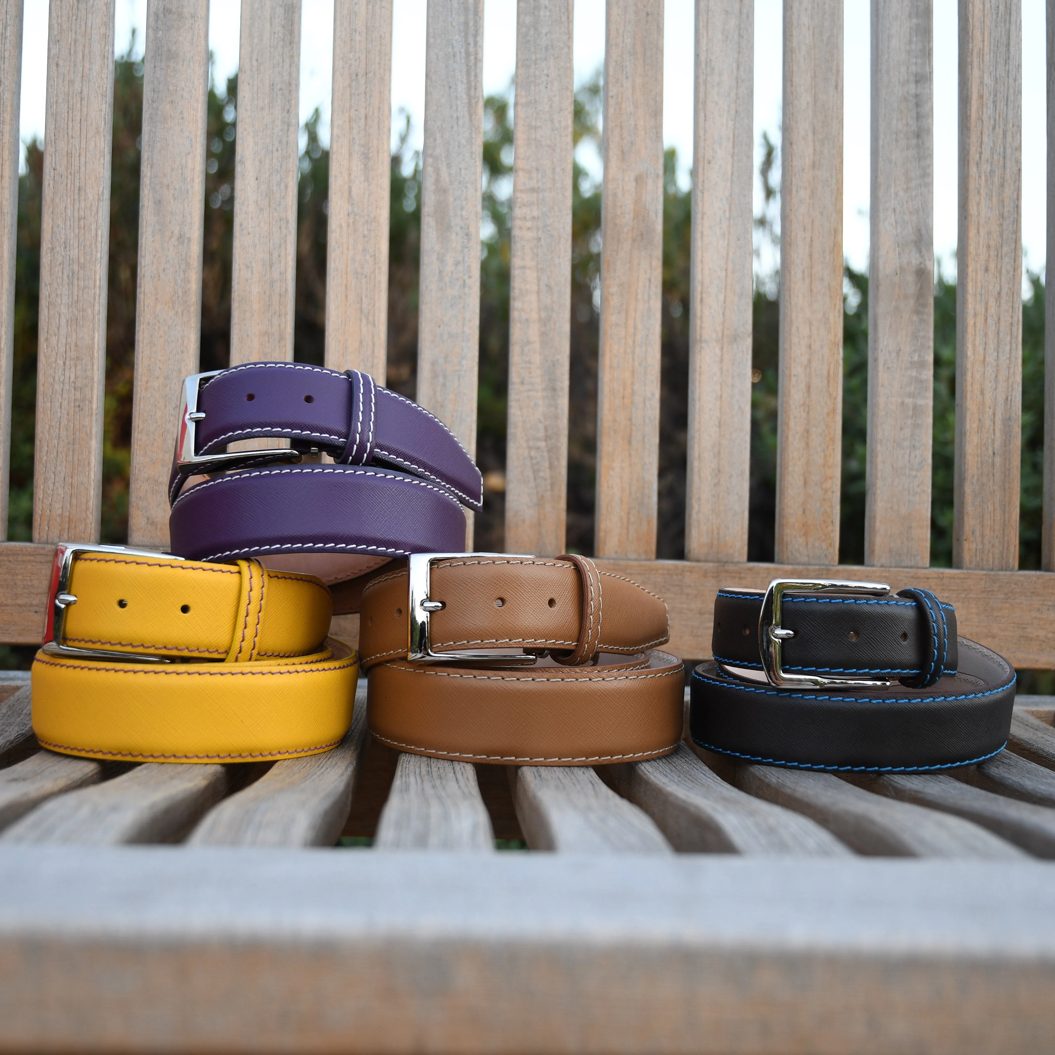 Limited Edition - Saffiano Belt - Purple