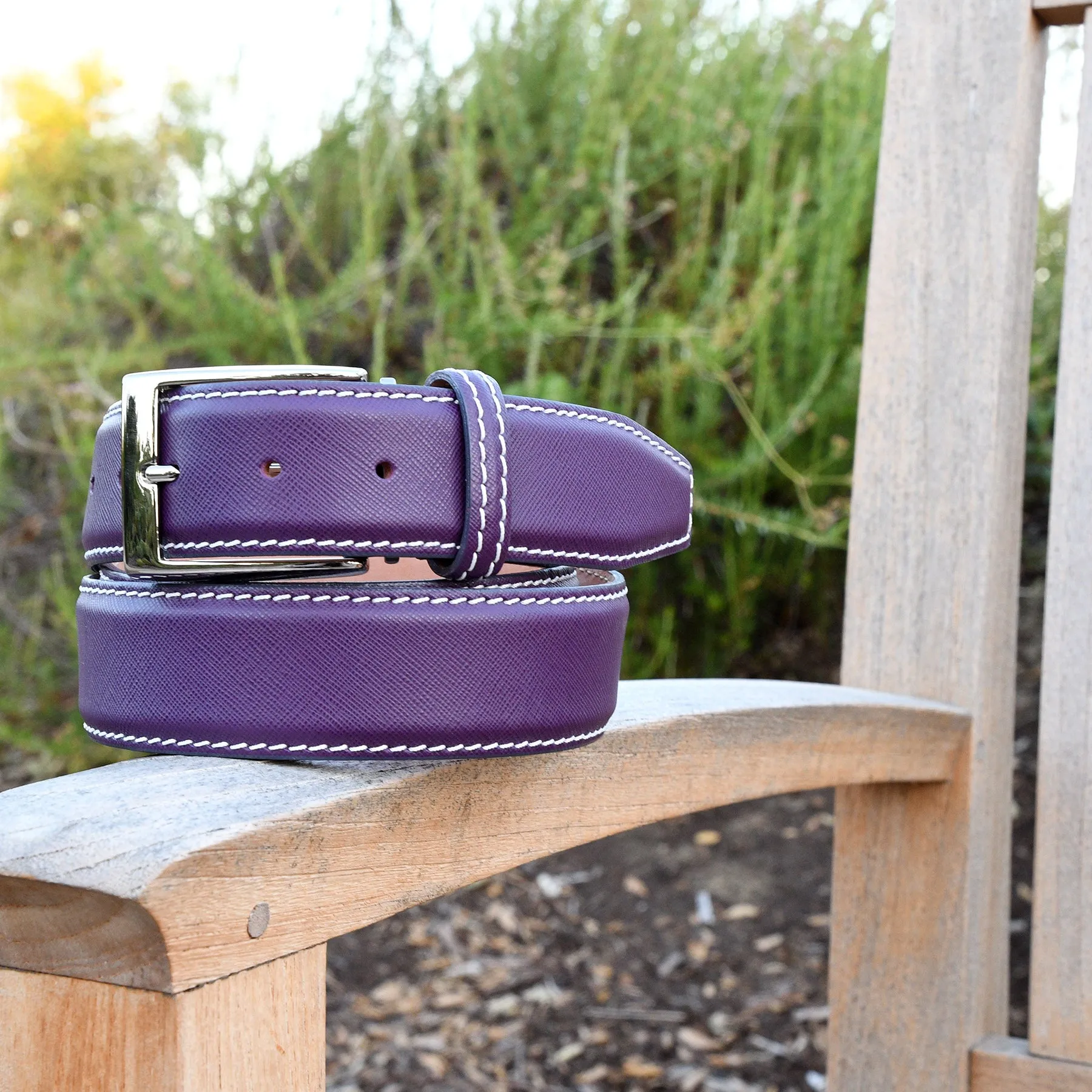 Limited Edition - Saffiano Belt - Purple